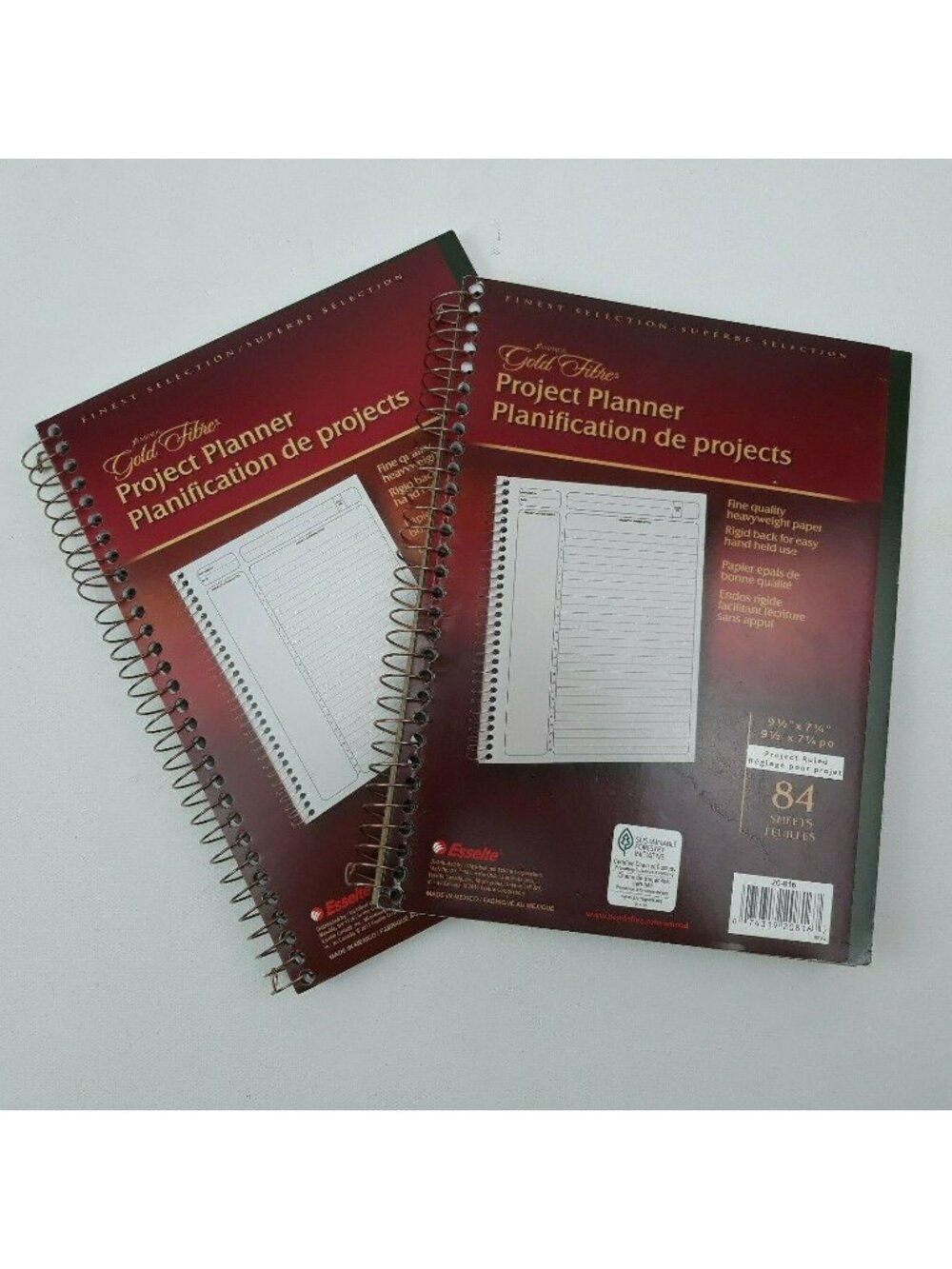 Ampad Gold Fiber Project Planner Heavyweight 84 Sheets Notebook Project Ruled